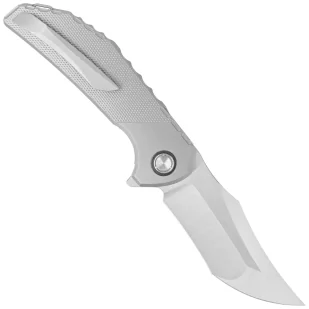 Nóż składany Reate Tiger Diamond Texture Titanium, Belt Satin M390 by Alvin Lee (TG TDP.SAT) - Noże - miniaturka - grafika 3