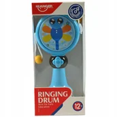Zabawki sensoryczne - NIEBIESKA GRZECHOTKA WAŻKA BĘBENEK ZABAWKA SENSORYCZNA DŹWIĘK ŚWIATŁO - miniaturka - grafika 1