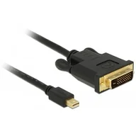 Adaptery i przejściówki - Delock Kabel adapter mini DisplayPort -> DVI-D M/M 2m czarny 83989 - miniaturka - grafika 1