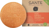 Mydła - Sante Happiness, Kostka Pod Prysznic Z Organiczną Pomarańczą I Mango, 80g - miniaturka - grafika 1