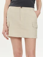 Spódnice - ONLY Spódnica mini Malfy-Caro 15310982 Beżowy Regular Fit - miniaturka - grafika 1