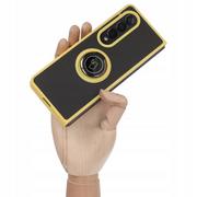 Etui i futerały do telefonów - Bizon Etui Case Hybrid Ring do Galaxy Z Fold4 żółte - miniaturka - grafika 1