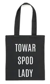 Torby i wózki na zakupy - Czarny Shopper"TOWAR SPOD LADY" - miniaturka - grafika 1