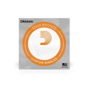 D'Addario BW030 80/20 Bronze pojedyncza struna do gitary akustycznej .030 - Struny gitarowe  - miniaturka - grafika 1