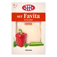 Szybkie dania obiadowe - Mlekovita Favita Ser kanapkowy z papryką 150g - miniaturka - grafika 1