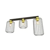 Lampy sufitowe - Plafon Emibig BARN 3 BL GOLD - miniaturka - grafika 1