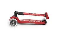 Hulajnogi - Micro - Składana hulajnoga Maxi Deluxe Red LED - miniaturka - grafika 1