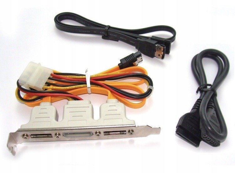 Adaptec Zestaw eSATA Gigabyte 12CF1-3SATPW-12R Śledź