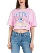 Koszulki i topy damskie - Lee Koszulka w kolorze jasnoróżowym - miniaturka - grafika 1