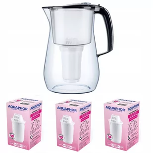 Dzbanek filtrujący Aquaphor Provence 4,2 l + 3 wkłady, czarny - Dzbanki filtrujące - miniaturka - grafika 1