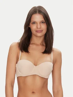 Tommy Hilfiger Biustonosz bardotka UW0UW05378 Beżowy - Biustonosze - miniaturka - grafika 1