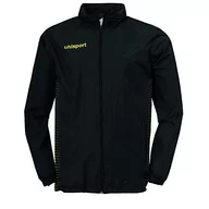 Kurtki męskie - uhlsport Uhlsport Score męska kurtka przeciwdeszczowa, czarna/fluo żółta, XXL 100335207 - miniaturka - grafika 1