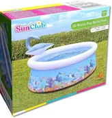 Baseny ogrodowe - Dmuchany basen ze zraszaczem SunClub 62x175cm 1143L - miniaturka - grafika 1