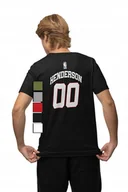 Koszulki męskie - KOSZULKA MĘSKA Z NADRUKIEM NA PLECACH NBA PORTLAND - XL - miniaturka - grafika 1