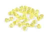 Półfabrykaty do biżuterii - Serca Plastik Efekt Ab Jasny Żółty 8mm 10Szt - miniaturka - grafika 1
