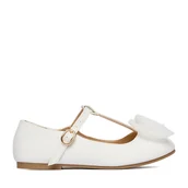 Buty dla dziewczynek - Baleriny JENNY CEO-CM250701-1 Biały - miniaturka - grafika 1