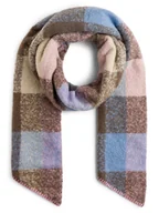 Apaszki i szaliki damskie - Pieces Szalik damski Kobiety Sztuczne włókno niebieski|lila w kratkę, ONE SIZE - miniaturka - grafika 1