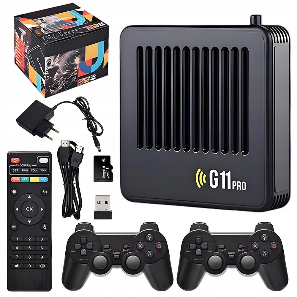 Konsola Retro TV Z Emulatorami PSP PS1 Sega Nintendo 64000 Gier 4K HDMI