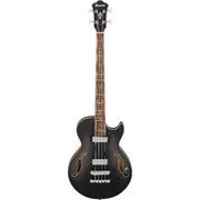 Gitary basowe - Ibanez AGB200-BKF Black Flat gitara basowa hollow-body - miniaturka - grafika 1