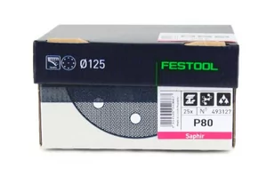 Festool Saphir D125 P50 25 szt. 493126 - Materiały ścierne - miniaturka - grafika 1