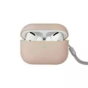 Akcesoria do słuchawek - Etui ochronne na słuchawki UNIQ etui Lino AirPods Pro 2 gen Silicone różowy/blush pink - miniaturka - grafika 1