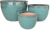 Donice - Zestaw 3 doniczek Burnley zielone - miniaturka - grafika 1