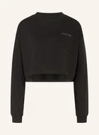 Koszulki i topy damskie - Calvin Klein Koszulka Rekreacyjna Logo Cotton Jersey schwarz - miniaturka - grafika 1