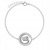 Bransoletki - Srebrna Bransoletka Znak Zodiaku WODNIK GRAWER - miniaturka - grafika 1