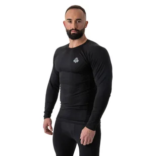 Rashguard do MMA męski DBX Bushido BlackRSL z długim rękawem - Kimona, stroje i obuwie - miniaturka - grafika 1