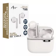 Słuchawki - Art SLART AP-TW-B4W białe - miniaturka - grafika 1