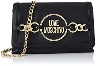 Love Moschino Damska torba na ramię, czarna, średnia, Czarny, Medium - Torebki damskie - miniaturka - grafika 1