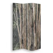 Parawany - Parawan pokojowy FEEBY, Bambusowe łodygi w brązie, Obrotowy 145x170cm 4-częściowy - miniaturka - grafika 1
