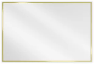 Mexen Loft lustro łazienkowe prostokątne 90 x 60 cm, rama złota - 9852-090-060-000-50 - Lustra - miniaturka - grafika 1