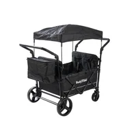 Zestawy naczyń dla dzieci - BabyTrold Fun Wózek do żłobka 4 osobowy wagon 2023 black - miniaturka - grafika 1