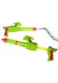 Militaria i wojskowość - Pistolet na wodę dinozaur zielony 40cm - miniaturka - grafika 1