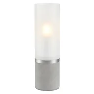 Lampy stojące - Biurkowa lampka Molo 108594 Markslojd tuba szklana betonowa biała - miniaturka - grafika 1