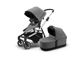 Wózek miejski Thule Sleek Aluminum/Gray Melange - Wózki dziecięce - miniaturka - grafika 1