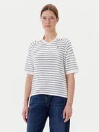 Koszulki sportowe damskie - Tommy Hilfiger Polo WW0WW45694 Granatowy Regular Fit - miniaturka - grafika 1