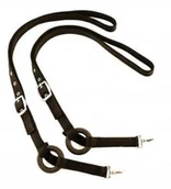 Akcesoria jeździeckie - MUSTANG Wypinacze z gumowym kółkiem - czarne - miniaturka - grafika 1