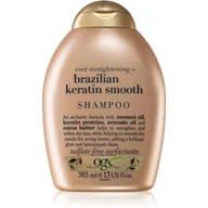 Szampony do włosów - Organix Brazilian Keratin Smooth Shampoo - szampon wygładzający z brazylijska keratyną 385ml - miniaturka - grafika 1