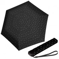 Parasole - KNIRPS US.050 RAIN BLACK - lekki damski parasol składany na płasko - miniaturka - grafika 1