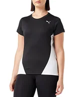 Koszulki i topy damskie - Puma top damski Cross The Line Tee w T-Shirt, czarny, m 515105 01 - miniaturka - grafika 1