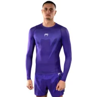 Kimona, stroje i obuwie - Venum Rashguard Długi Rękaw Long Sleeve No Gi Purple - miniaturka - grafika 1