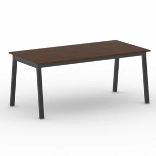 B2B Partner Stół PRIMO BASIC z czarnym stelażem, 1800 x 900 x 750 mm, orzech 499340 - Stoły i stoliki do biura - miniaturka - grafika 1