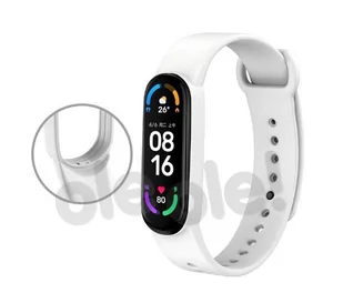 YUNMI Opaska YUNMI do Xiaomi Mi Band 6/Mi Band 5 Biały - Akcesoria do smartwatchy - miniaturka - grafika 1