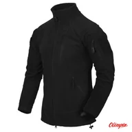 Bluzy męskie - Bluza Helikon ALPHA TACTICAL - Grid Fleece - Czarna - miniaturka - grafika 1