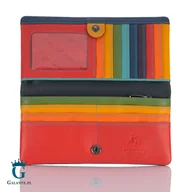 Portfele - Zgrabny wielokolorowy portfel damski Visconti CM-70 - miniaturka - grafika 1