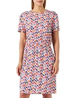 Sukienki - Seidensticker Sukienka damska o regularnym kroju z krótkim rękawem, czerwona, 34, czerwony, 34 - miniaturka - grafika 1