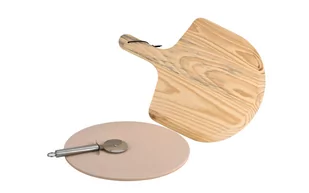 Kamień Do Pizzy Łopatą I Nożem - Pozostałe akcesoria kuchenne - miniaturka - grafika 1