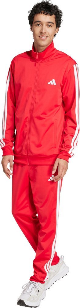 Adidas Dres męski adidas Sportswear Basic 3-Stripes Tricot czerwony JX8731 2XL